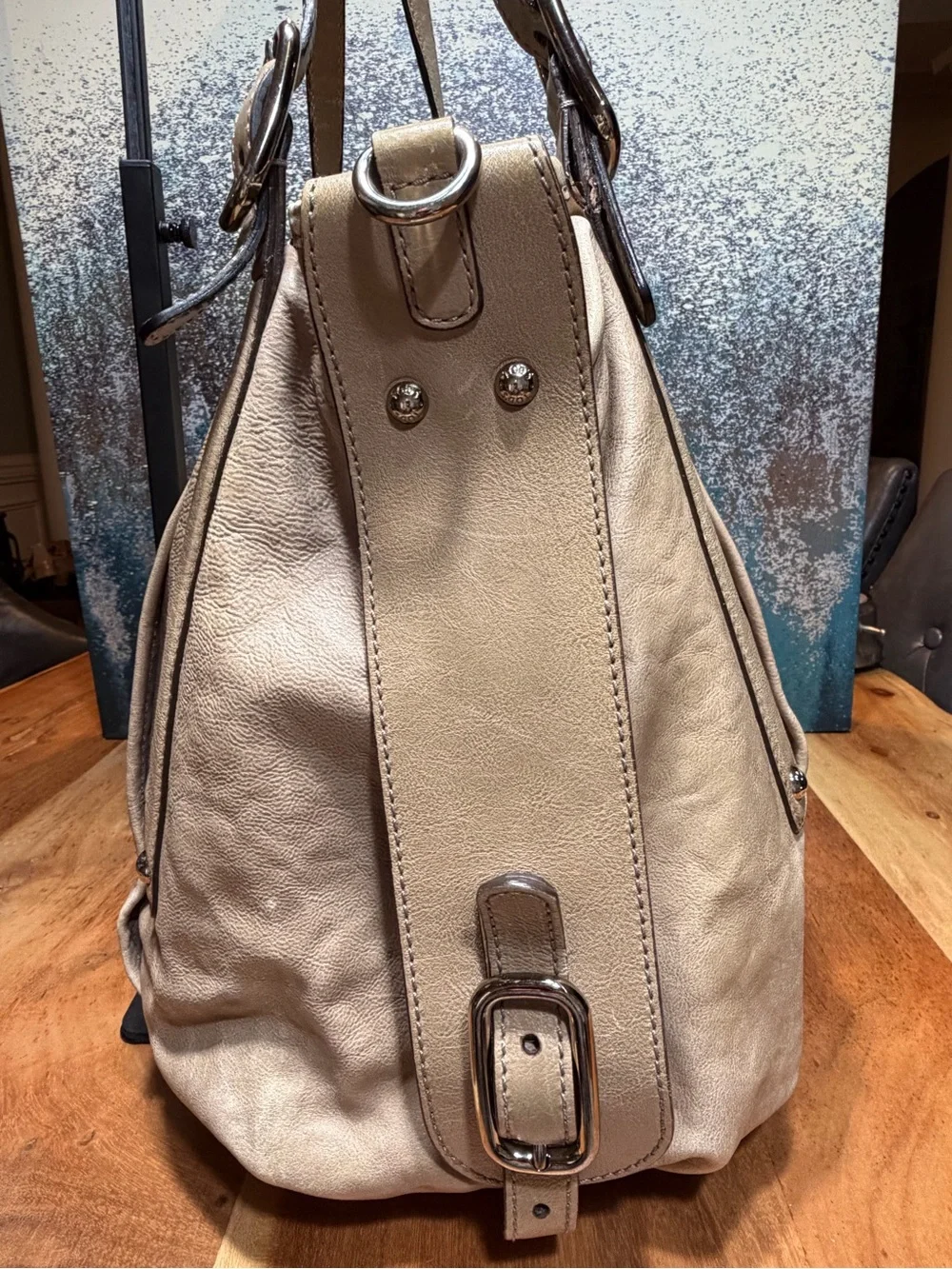 Tod’s Quiet Luxury‎ Y2K Vintage Easy Sacca Leather Shoulder Tote Beige Fair